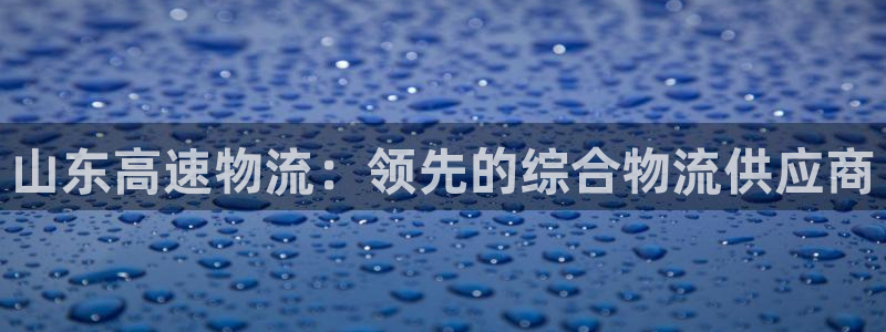 28圈是南宫旗下的吗：山东高速物流：