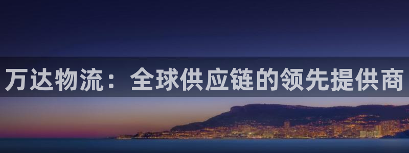 28圈怎么注册账号：万达物流：全球供