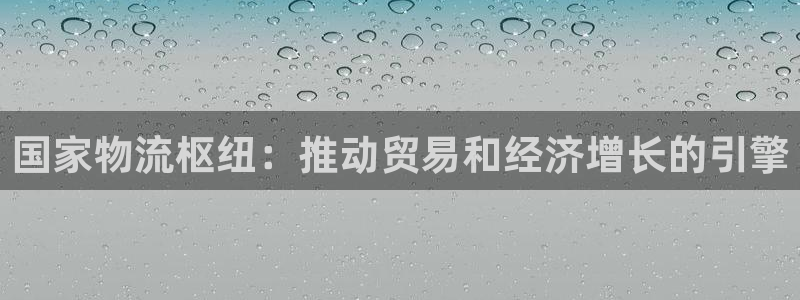 28圈注册链接教程：国家物流枢纽：推